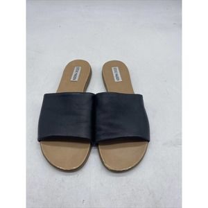 Steve Madden Kailey Flats Womans 8.5 Genuine Leather Slip On Shoes C2